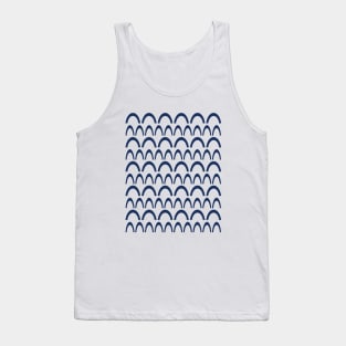 Simple Geometric Curved Lines Tank Top